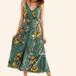 UO Lady Lava Floral Button-Down Midi Dress (4)